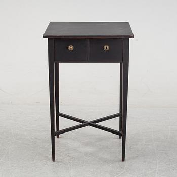 A painted side table, Gustavian style, 20th Century.