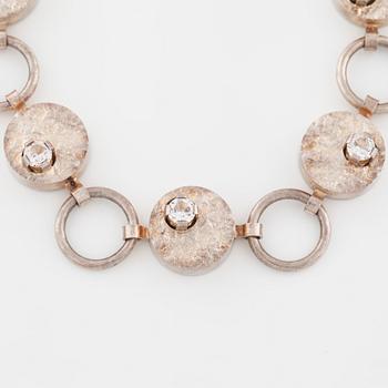 CESON, Göteborg, 1969, a faceted rock crystal necklace.