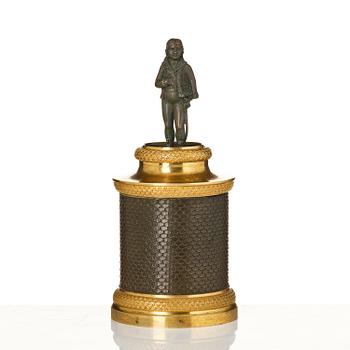 Reseljusstake med skrivutensilier, Frankrike, 1800-talets början, Empire.