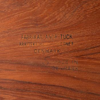 Hans J Wegner, nesting tables, 3 pieces, Andreas Tuck, Denmark.