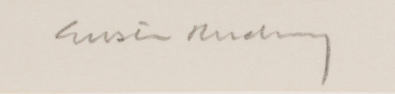 GUSTAV RUDBERG, litografi, signerat provtryck.