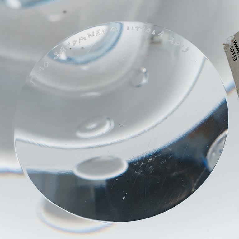 TIMO SARPANEVA, a 'Claritas' glass sculpture signed Timo Sarpaneva Iittala 2019.