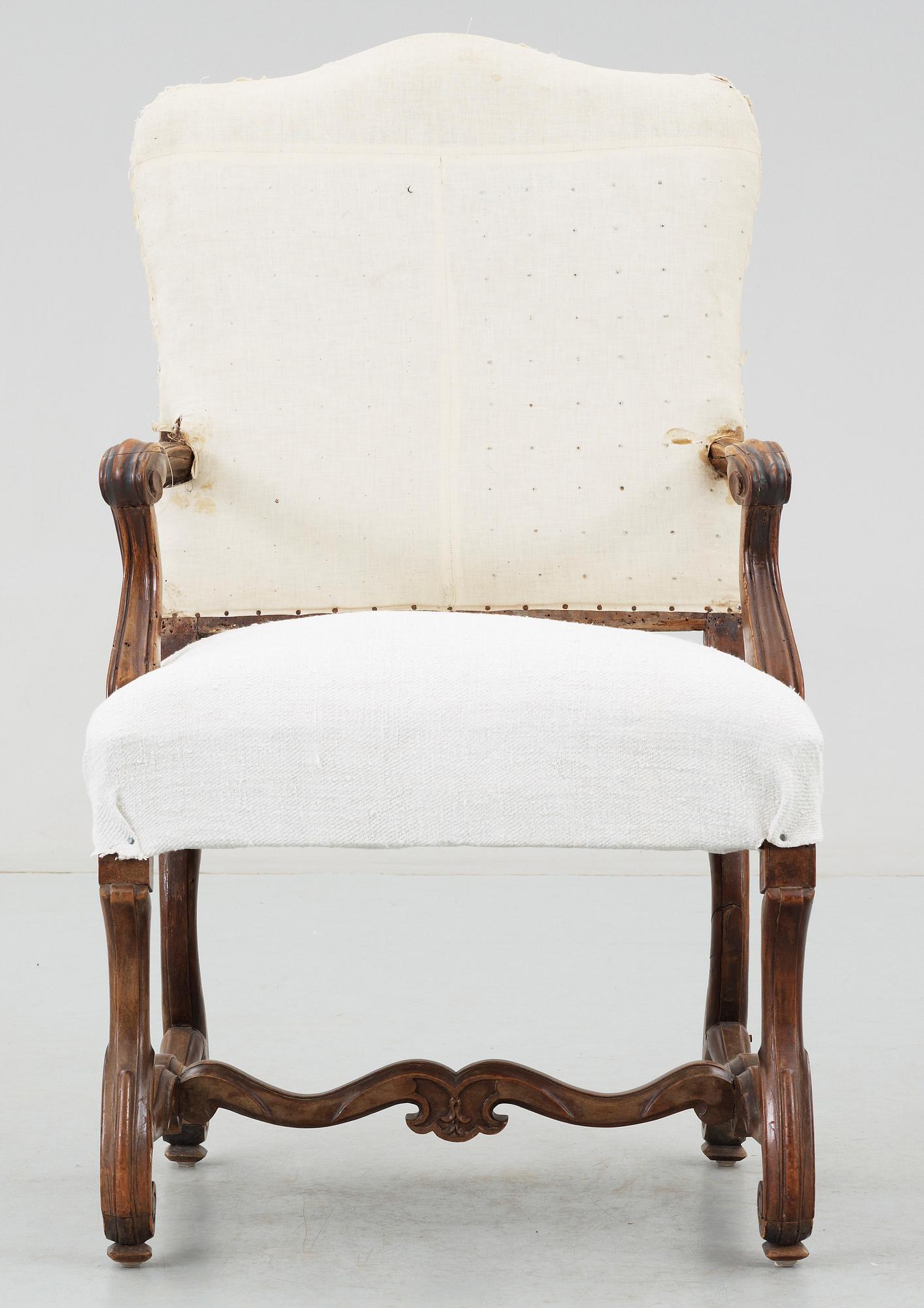 ARMLÄNSSTOL, senbarock, Frankrike, 1700-talet första hälft.