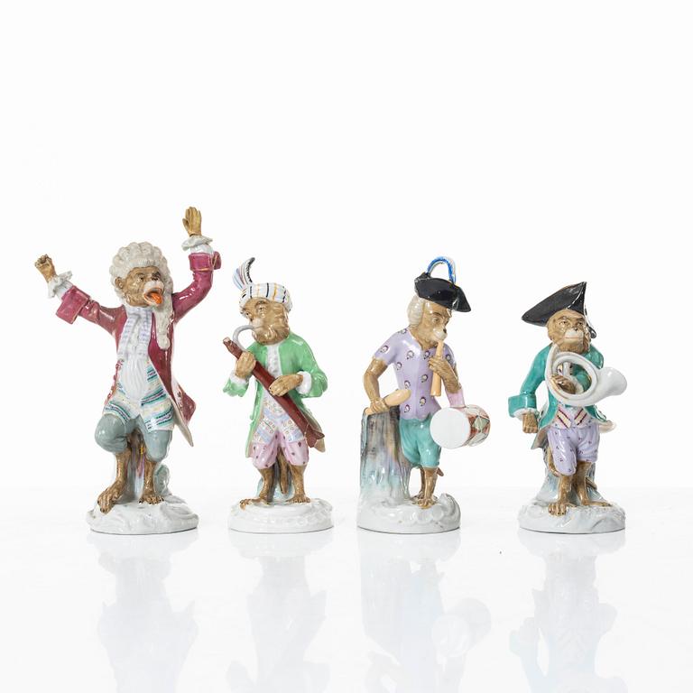 Figurines, 8 pcs, porcelain, Germany, 19th century.