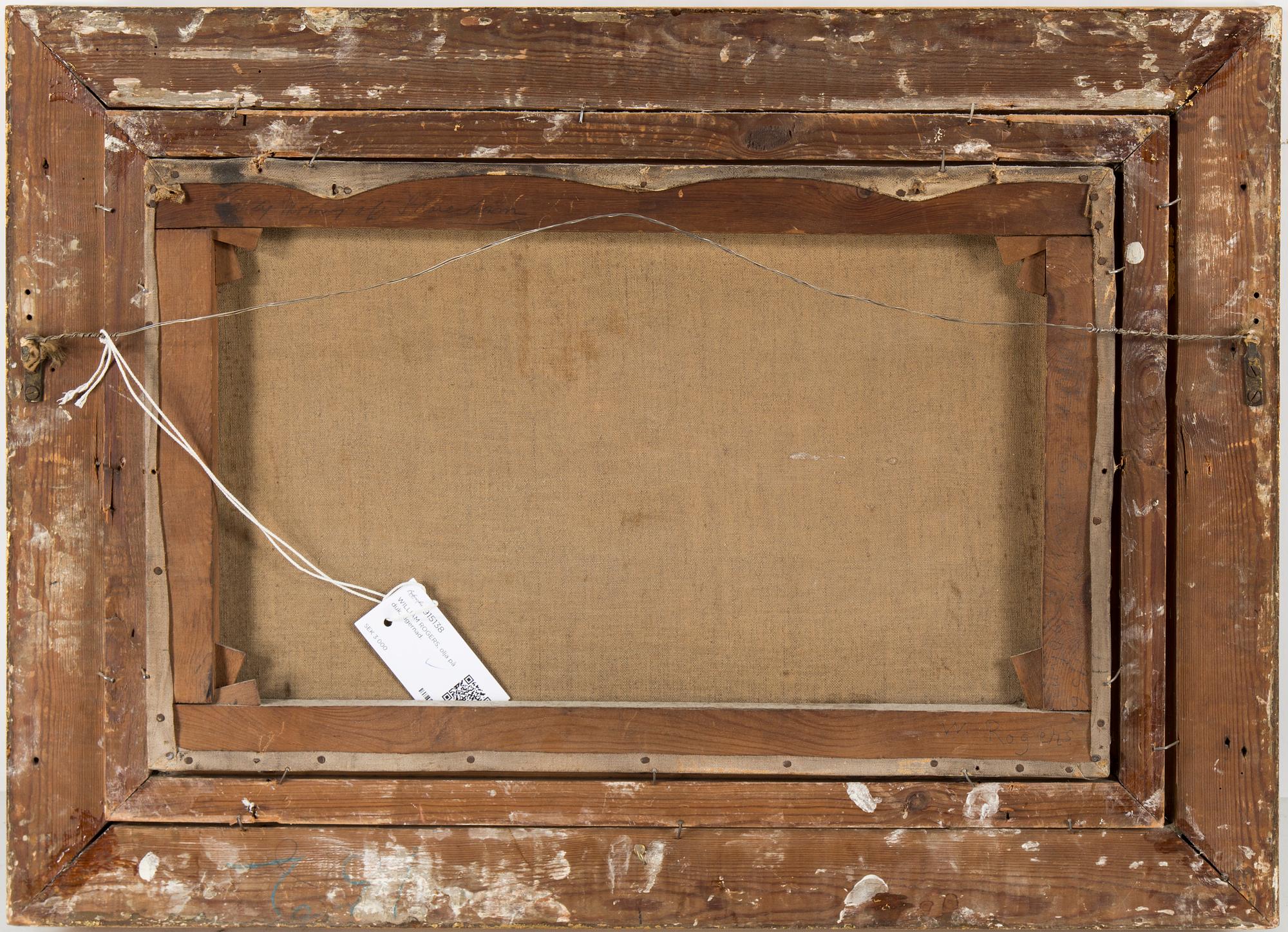 WILLIAM P ROGERS, oil on canvas, sined.