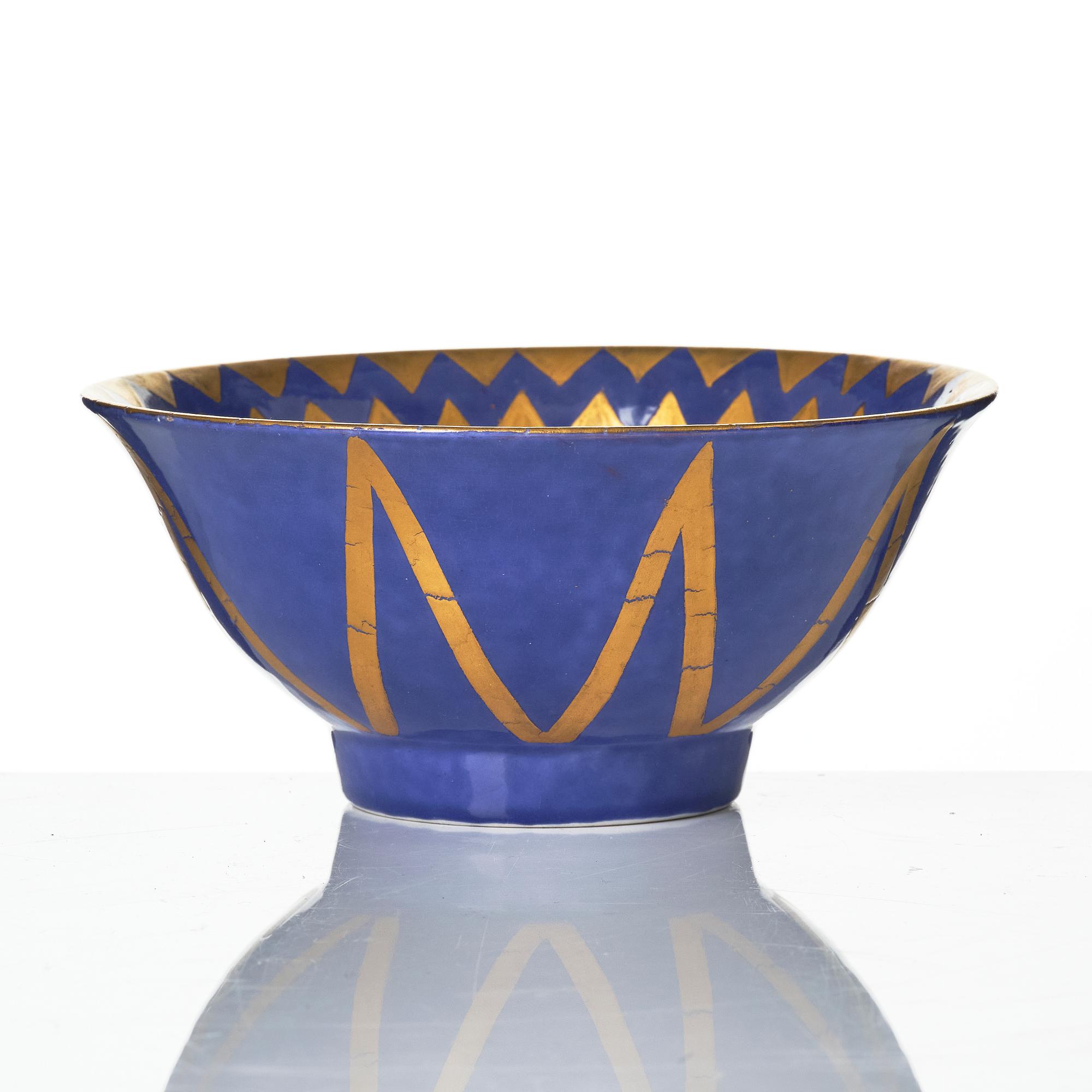 Wilhelm Kåge, Ask and bowls, 2 pcs, Gustavsberg 1927, 1929 and 1932.