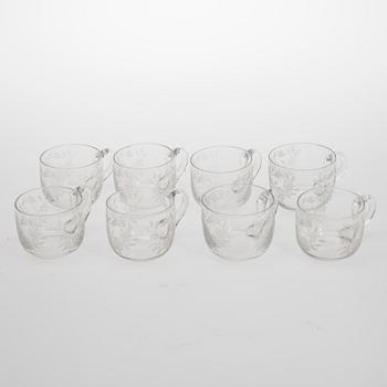 PUNSCHMUGGAR, 8 st, glas, 1900-talets början.