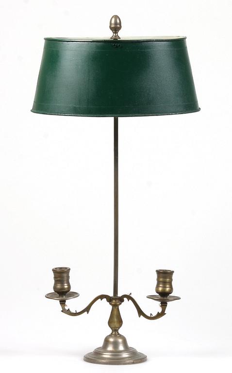 BORDSLAMPA, s k bouillottelampa, 1800/1900-tal.