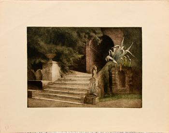Peter Ilsted · PETER ILSTED, mezzotint, ej sign.