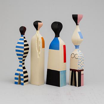 ALEXANDER GIRARD, four wooden dolls, Vitra.