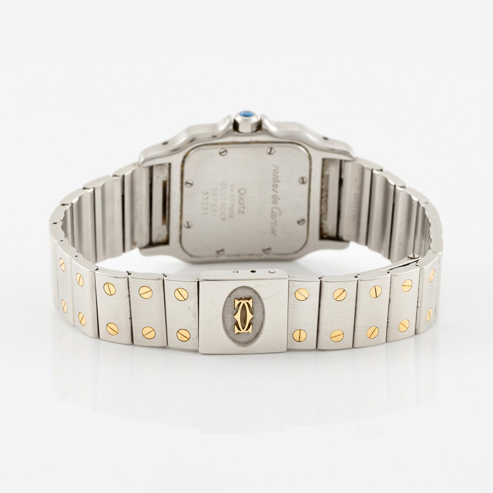 Cartier, Santos Galbée, armbandsur, 29 x 29 (41) mm.