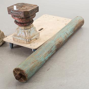 KOLONNER ett par Indien 1900-tal.