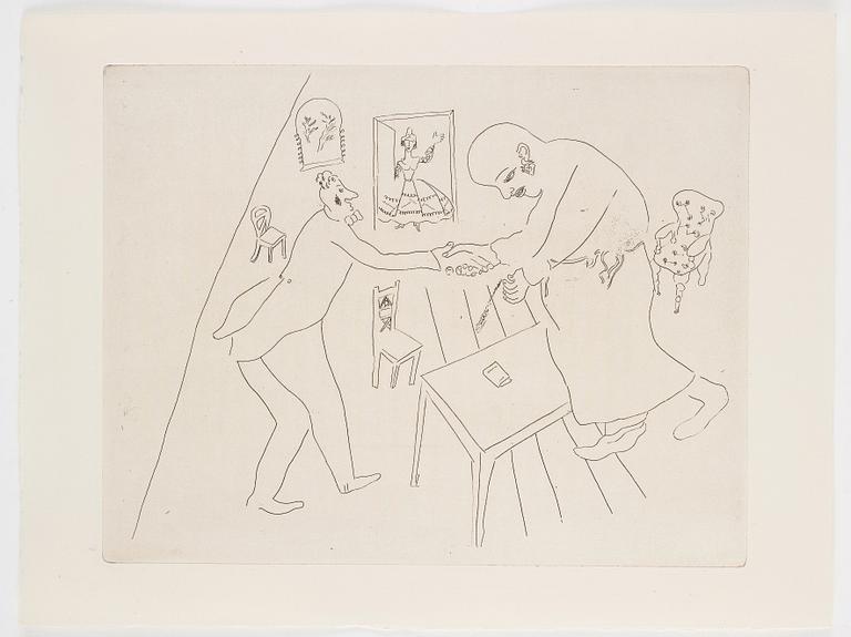 MARC CHAGALL, 71 st etsningar ur upplagan om 285 exemplar på Arches/MBM/J. Perrigot-papper, 1923-1948.