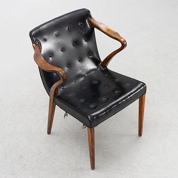 Axel Larsson, karmstol, modell "1208", Svenska Möbelfabrikerna Bodafors, 1930/40-tal.