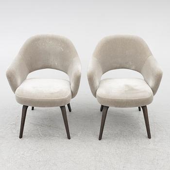 Eero Saarinen, chairs, a pair, "Executive Side Chair", Knoll, 21st century.