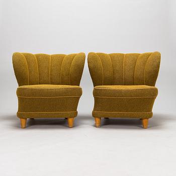 Fåtöljer, ett par, 1900-talets mitt.