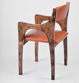 Aldo Tura, stolar, fyra stycken, Milano, Italien, 1960-70-tal.