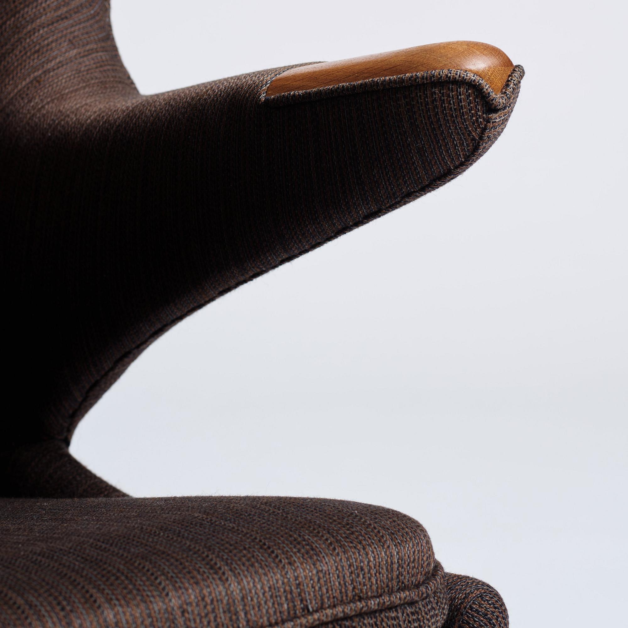 Hans J. Wegner, a 'Papa bear' easy chair, AP-stolen, Denmark, 1950s-1960s. Designed in 1952.