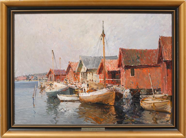 HUGO ÖFVERSTRÖM, oil on canvas, signed.