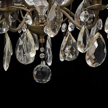 A 20 th century rococo style chandelier.