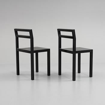 Boris Berlin/Poul Christiansen, a set of six 'Non' chairs, Komplot design, Källemo, 21st century.