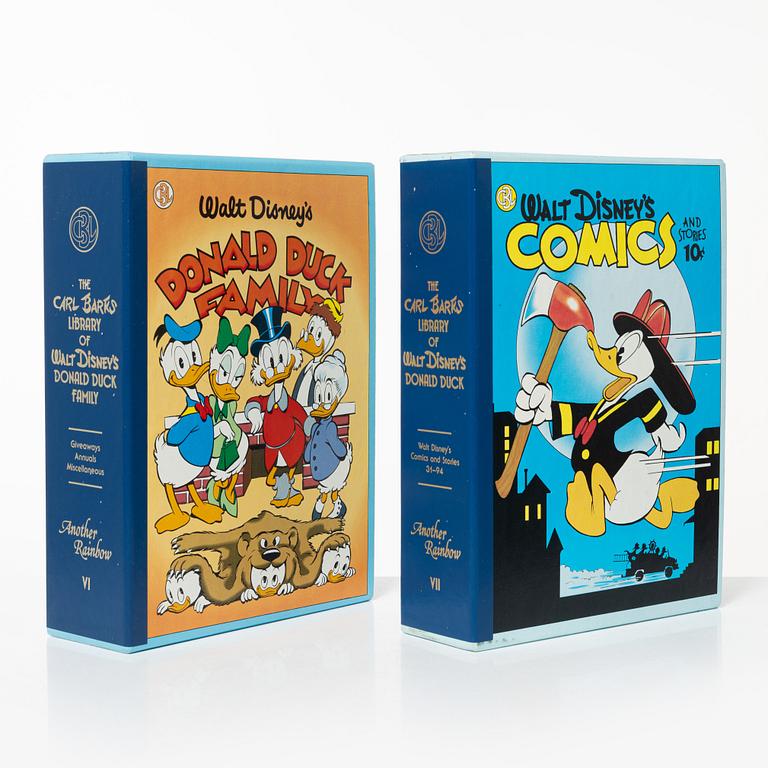 Carl Barks library, 30 volumes, Walt Disney, another Rainbow Publishing, USA. 1980's.