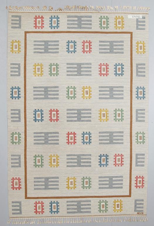 MATTA, rölakan, monogramsignerad AGS (Anna-Greta Sjöqvist), 1900-talets mitt. 216 x 315 cm.