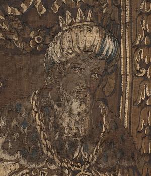 TAPESTRY, tapestry weave. 292 x 406 cm. Flanders 17th century.