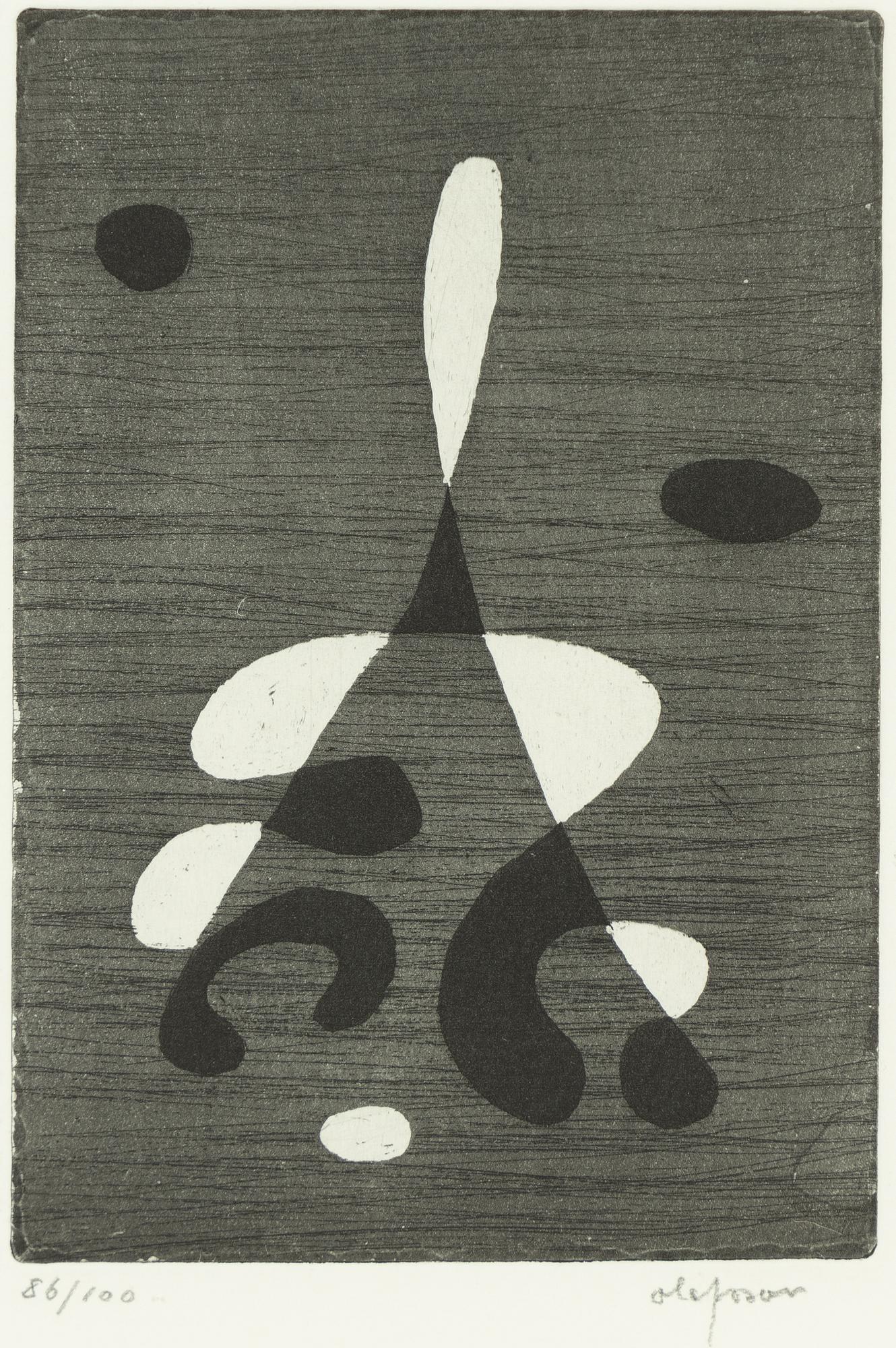 Pierre Olofsson, etchings, 5 pcs, signed and numbered.