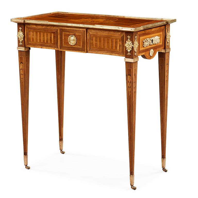 A Gustavian late 18th century table by Georg Haupt (not signed), master 1770.