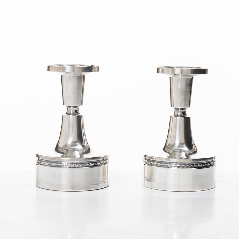 Eric Löfman, a pair of candlesticks, MGAB, Uppsala 1973.