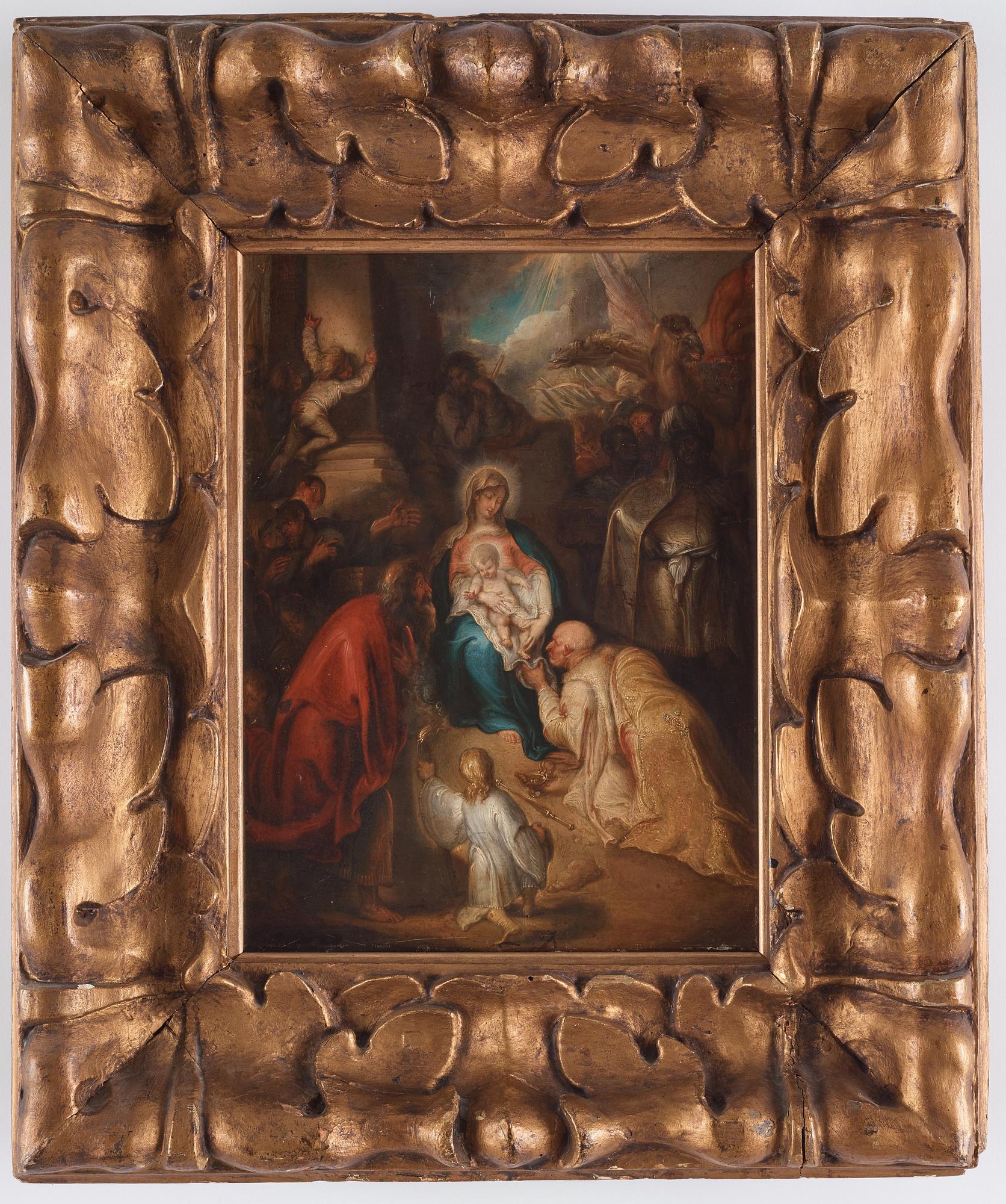 Frans Francken II Circle of, Frans Francken II, circle of, oil on copper.