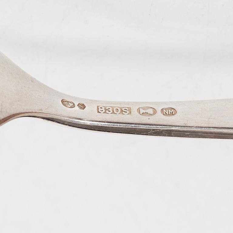 Cutlery, 17 pieces, silver.