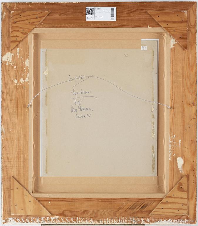 NELL WALDEN, mixed media on paper, signed and dated -68.