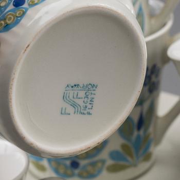 KAFFESERVIS, 9 delar, Figgjo Flint, Norge.