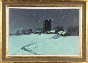 Valdemar Nyström, Stjärnklar natt, Sigtuna.