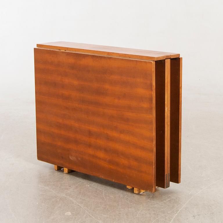 A teak and birch 'Maria Flap' gate leg table by Bruno Mathsson for Karl Mathsson.