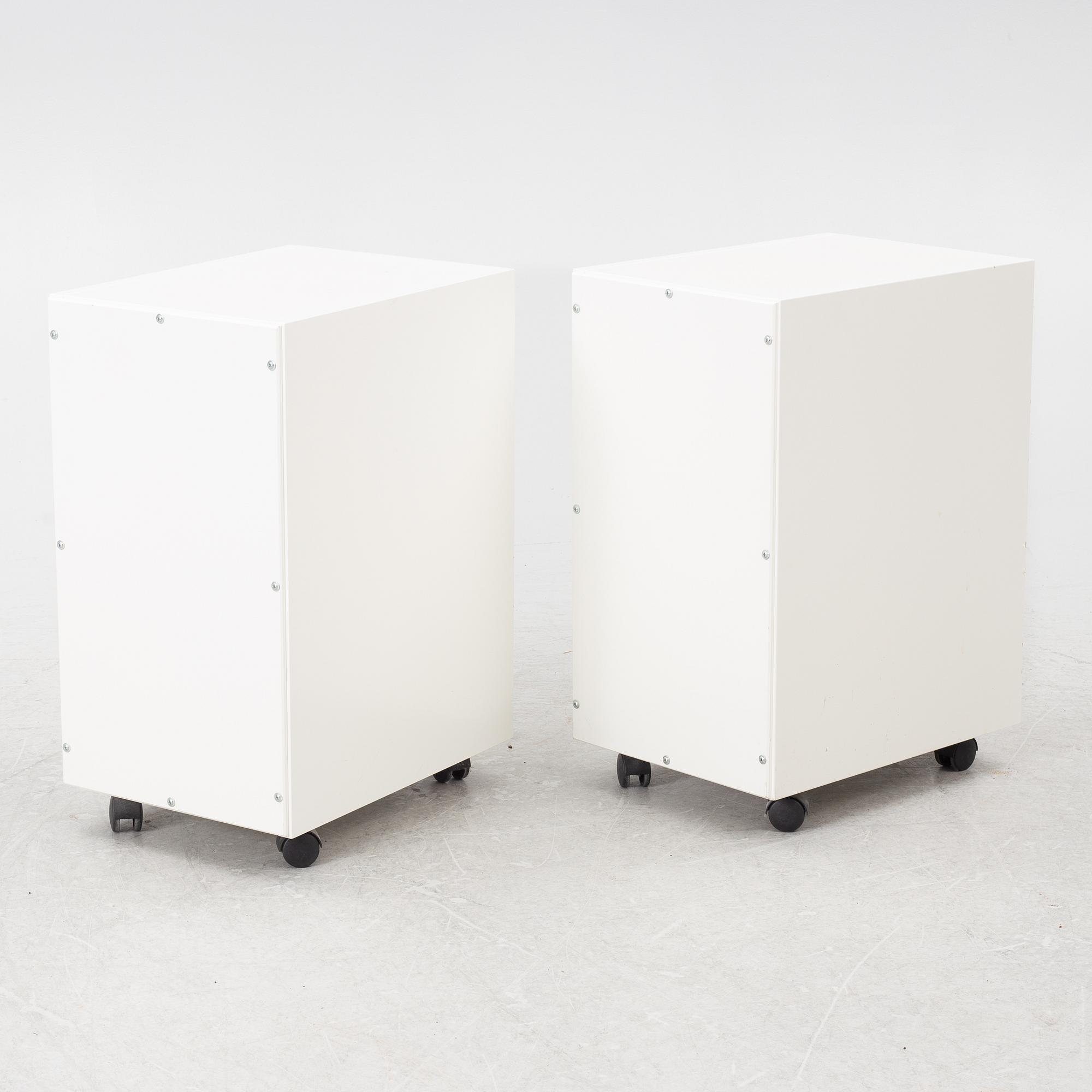 Jonas Bohlin, & Thomas Sandell, hurts/sängbord, ett par, "Snö", Asplund.