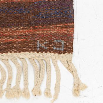Klockaregårdens Hemslöjd/Karin Jönsson, rölakan rug, approx. 210 x 135 cm.