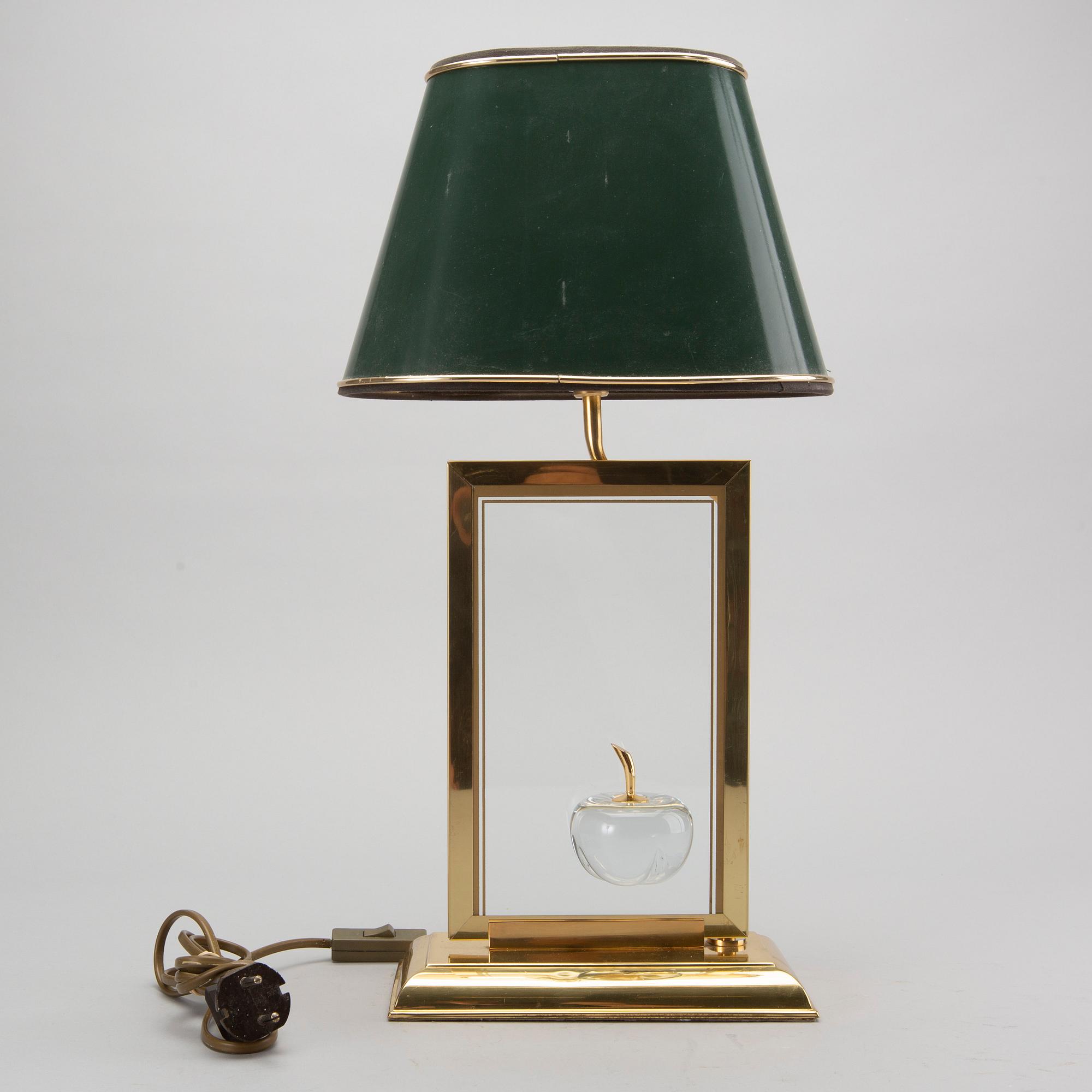 A 'La Pomme' table light from Maison le Dauphin, France, 1970's.