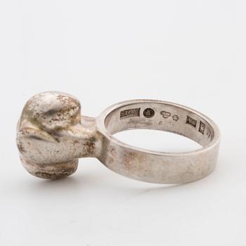 SIGURD PERSSON, silver ring, 1972,