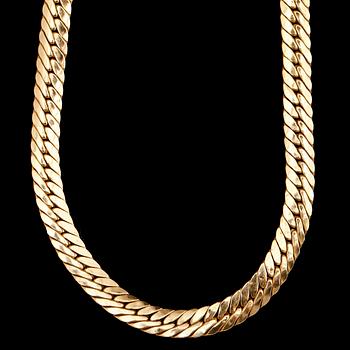 COLLIER, 18 k, fiskbenslänk. Vikt ca 12 g.