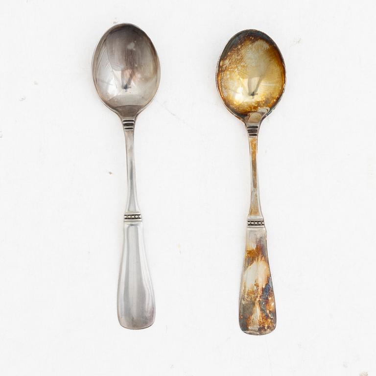 Eric Löfman, Coffee spoons, 12 pcs, silver, model "Uppsala", KG Markströms Guldsmeds Ab, Lidköping, among others 1959.