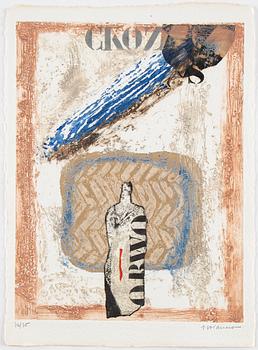 James Coignard, mapp med tre carborundum etsningar, 1981, signerade 72/75.