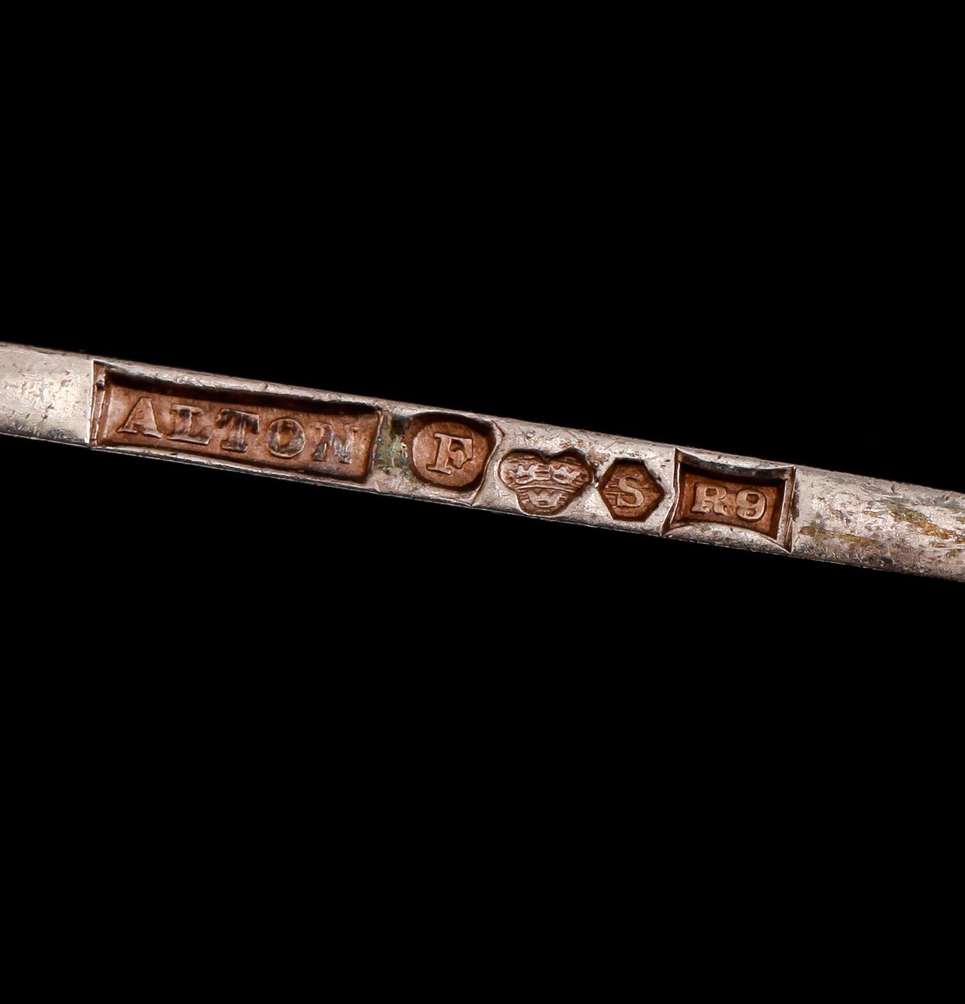 ARMBAND OCH HÄNGE, silver, bla Alton, 1900-talets andra hälft.