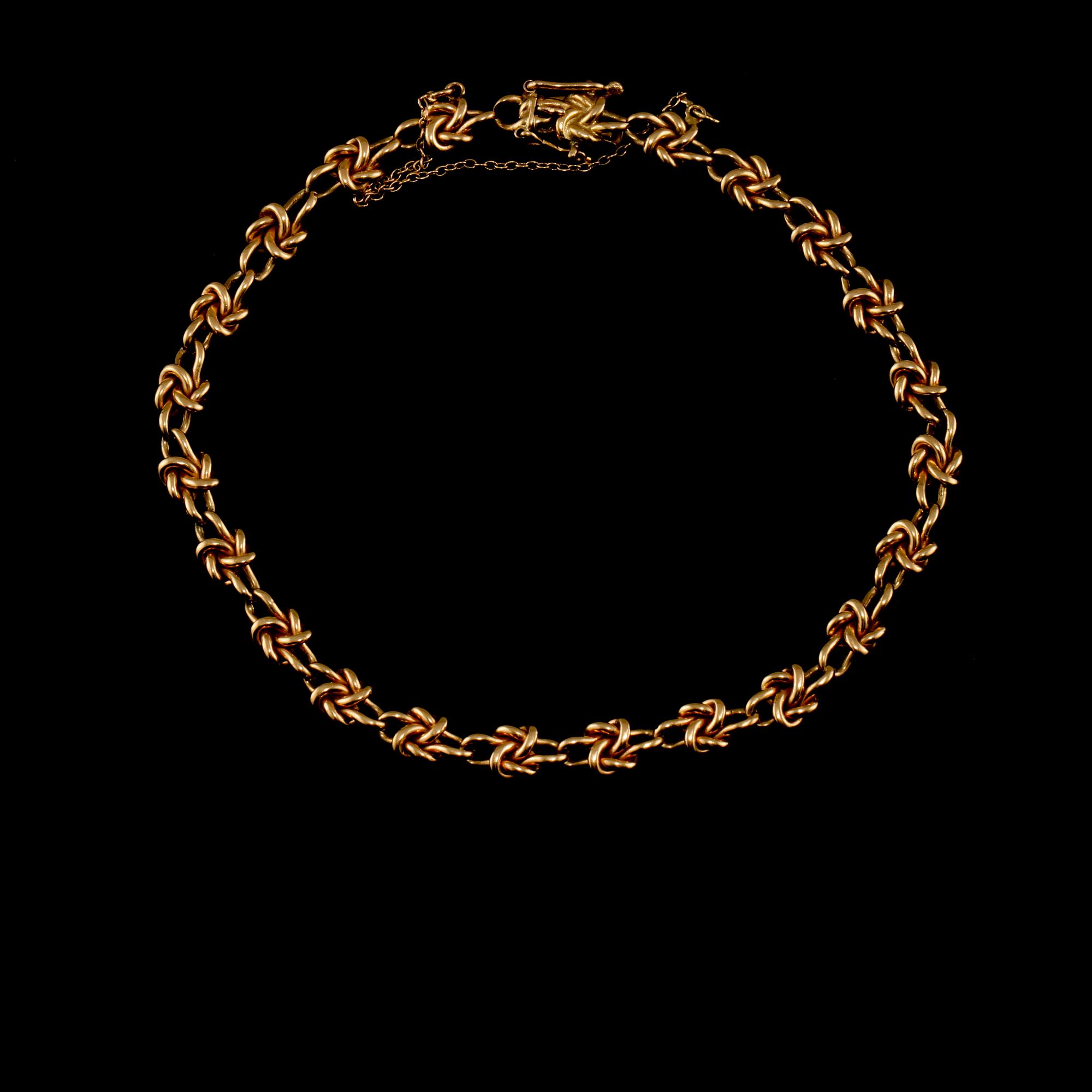 ARMLÄNK, 18k guld, importstämplad. Vikt 13 g.