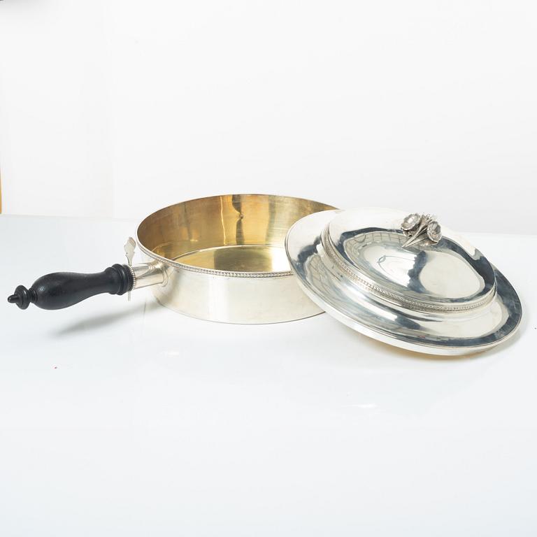 Karott med lock, silver, Carl Sandberg, Ystad 1903.