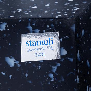 Stamuli, bänk, Greenhouse Bar för Stockholm Furniture Fair 2024.