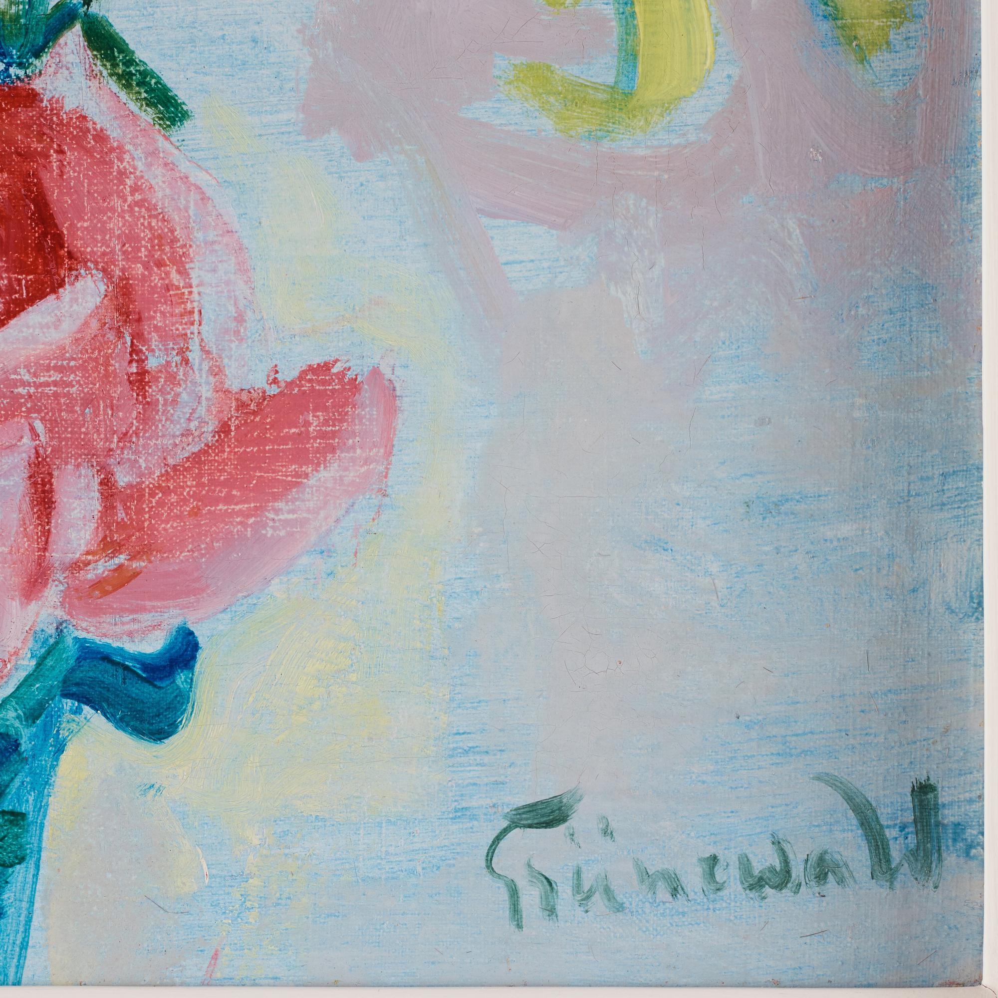 Isaac Grünewald, Stilleben med blommor.