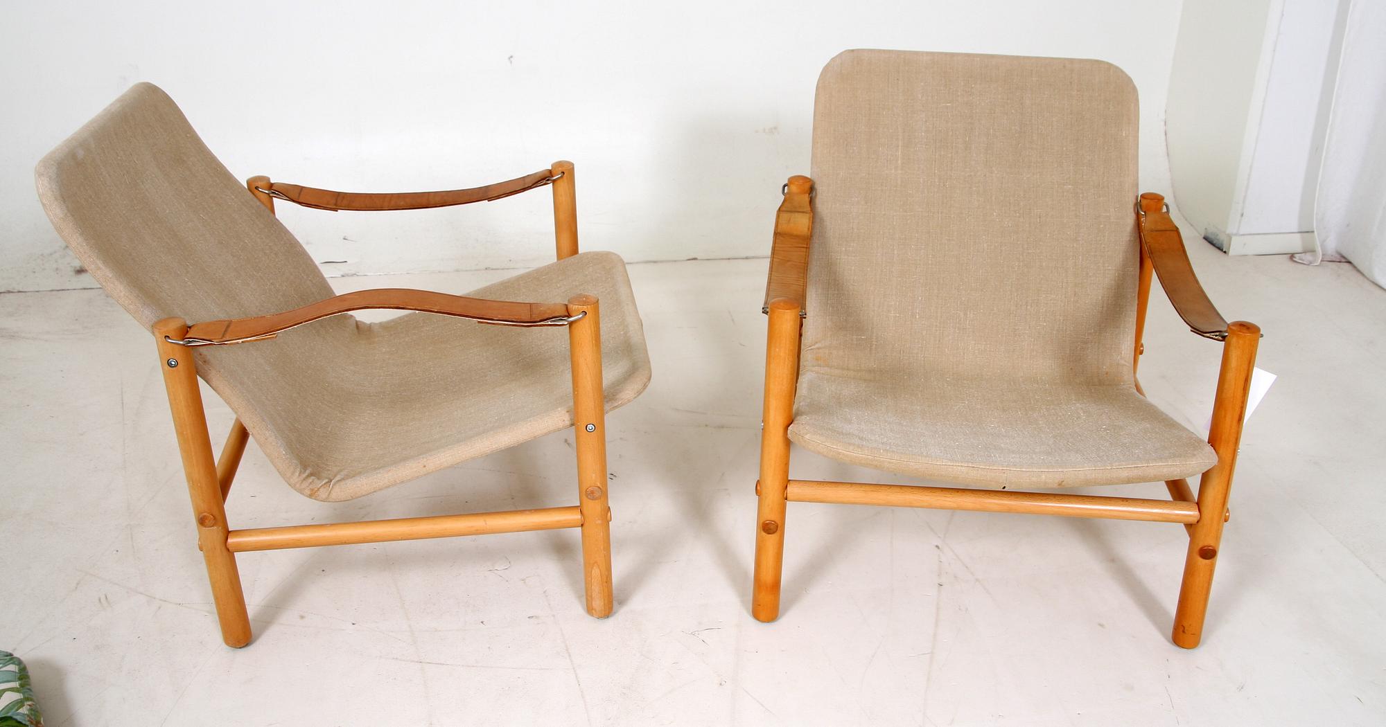 FÅTÖLJER, ett par, "Junker låg", Bror Boije, Dux.